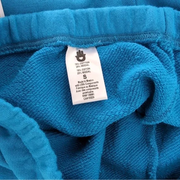 Spiritual Gangster Hamsa Luna Azul Cotton/Modal Joggers NWOT $118 - Picture 4 of 12